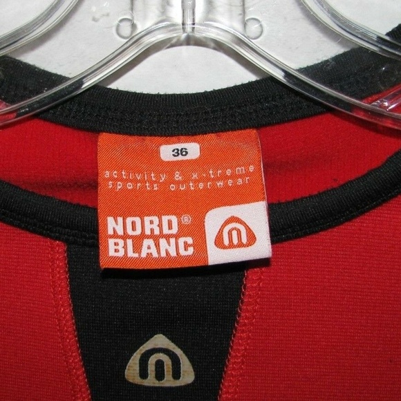 Nord Blanc EU 36 L/S Red Black Top XS/S - Picture 4 of 6